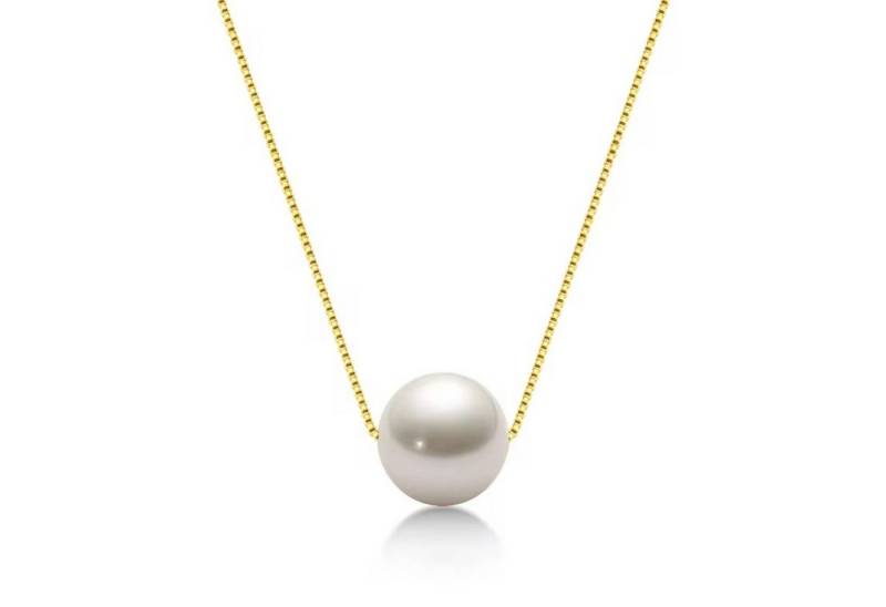 ROUGEMONT Perlenkette Moderne Damen Perlenkette 925 Sterling Silber 8mm Süßwasser Perle von ROUGEMONT