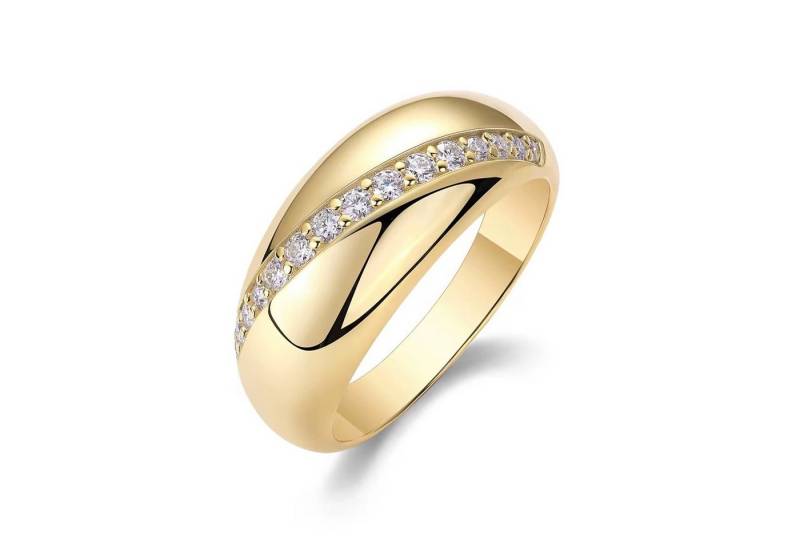 ROUGEMONT Siegelring Extravaganter Moissanit Damen Ring mit Echtheitszertifikat von ROUGEMONT