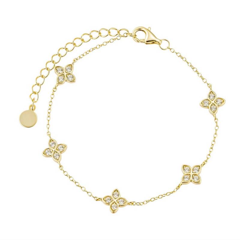 ROUGEMONT Silberarmband Extravagantes Damen Kleeblad Glücksbringer Armband 925 Silber, Echtschmuck von ROUGEMONT