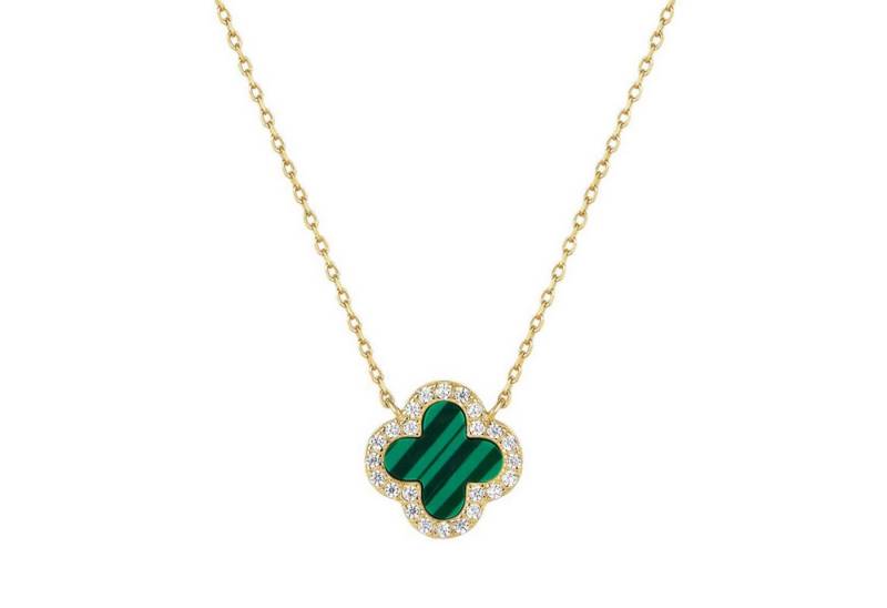 ROUGEMONT Silberkette Kleeblatt Glücksbringer Halskette 925 Sterling Silber 45cm, Echtschmuck von ROUGEMONT