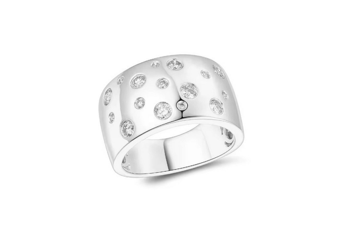 ROUGEMONT Silberring Funkelnder Damen Ring 925 Sterling Silber 18K Gold ROUGEMONT Silberring Funkelnder Damen Ring 925 Sterling Silber 18K Gold von ROUGEMONT