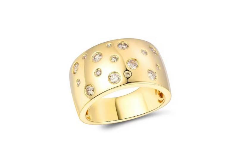 ROUGEMONT Silberring Funkelnder Damen Ring 925 Sterling Silber 18K Gold von ROUGEMONT