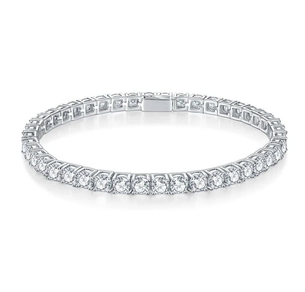 ROUGEMONT Tennisarmband Funkelndes Tennisarmband Unisex 925 Sterling Silber 4mm, Echtschmuck von ROUGEMONT