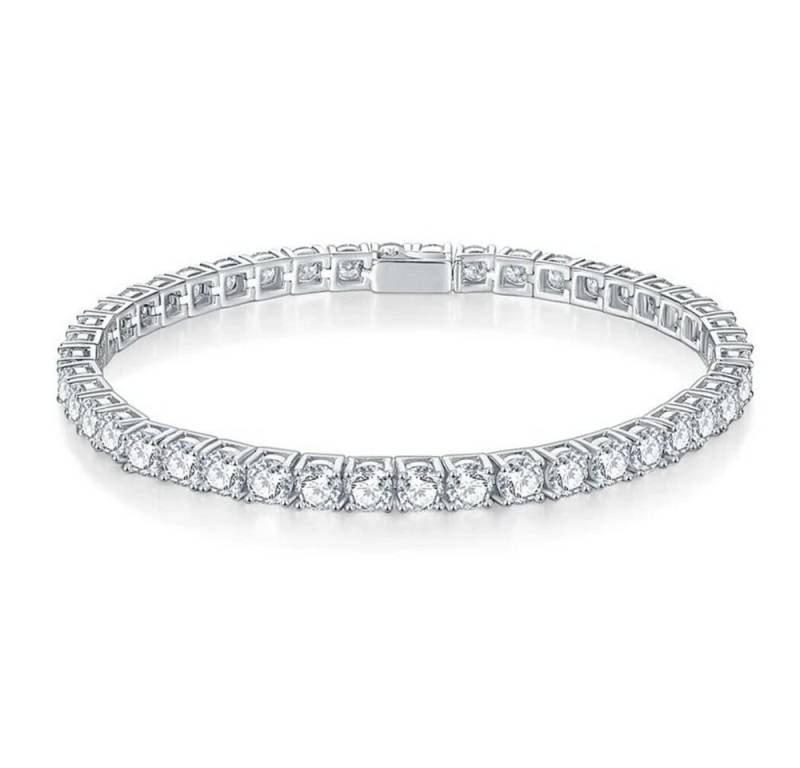 ROUGEMONT Tennisarmband Funkelndes Tennisarmband Unisex 925 Sterling Silber 4mm, Echtschmuck von ROUGEMONT