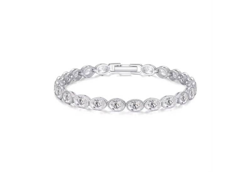 ROUGEMONT Tennisarmband Funkelndes Damen Tennisarmband Zirkonia Armband 18cm, Hypoallergen von ROUGEMONT