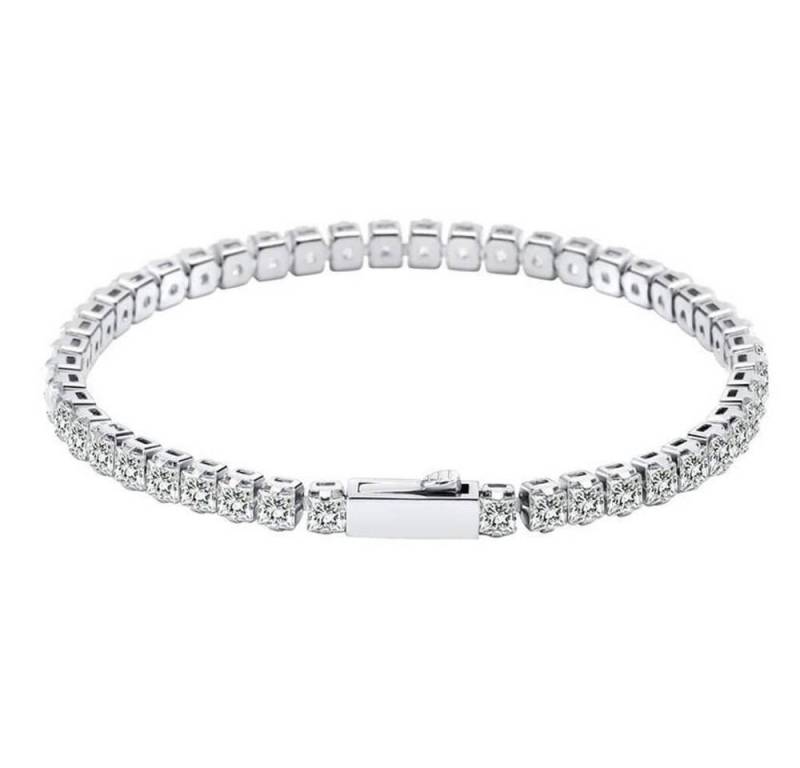 ROUGEMONT Tennisarmband Massives Funkelndes Tennisarmband 4mm 5mm 3mm Damen und Herren von ROUGEMONT