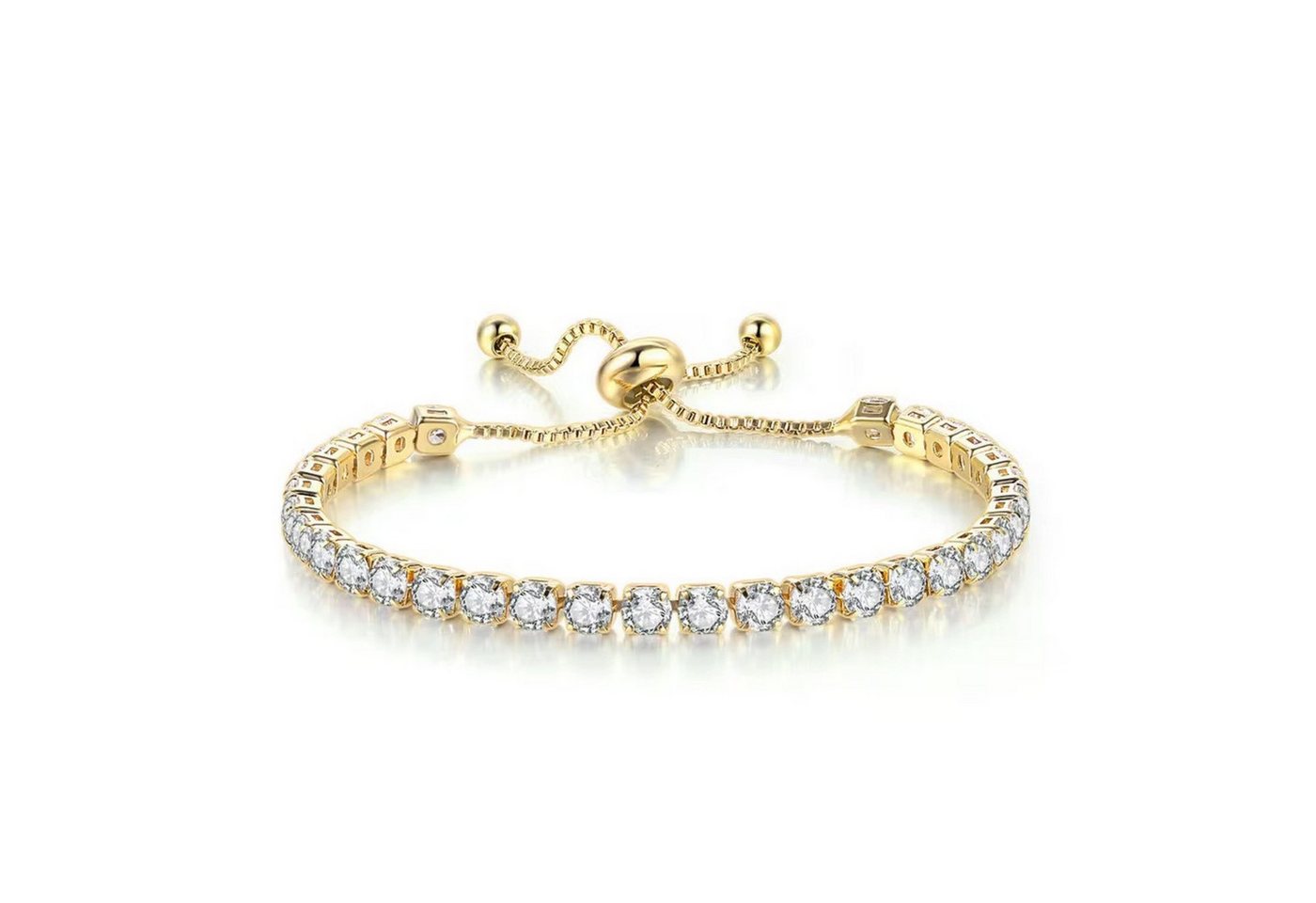 ROUGEMONT Tennisarmband Verstdellbares Damen Tennisarmband Zirkonia Armband, Größe kann individuell eingestellt werden von ROUGEMONT