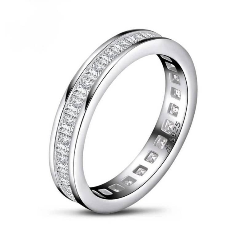 ROUGEMONT Verlobungsring Funkelnder Memoire Ring Verlobungsring Schmuckgeschenk 925 Silber, Echtschmuck von ROUGEMONT