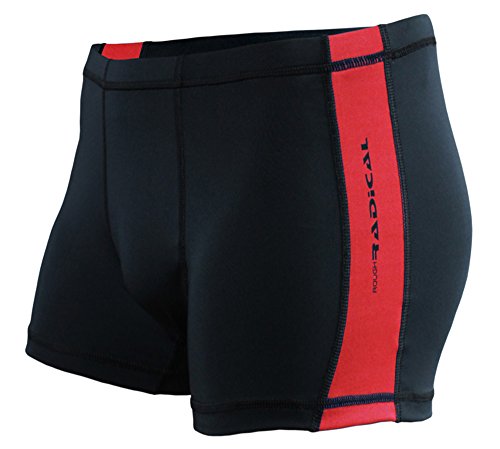 ROUGH RADICAL Herren Schwimmhose Badehose Shoal PRO (L, schwarz/rot) von ROUGH RADICAL