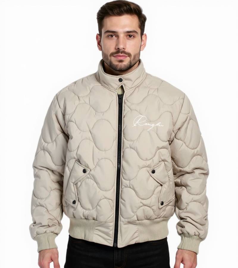 ROUGH. Desert Stepp-Übergangsjacke Herbst-Jacke Beige 10451951820 von ROUGH.