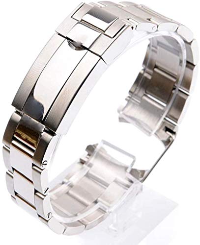 ROUHO Constant Motion 304L Strap Steel Band 20/21Mm Stahl-Armband Für Rolex Submariner Deepsea-Silber 21mm von ROUHO