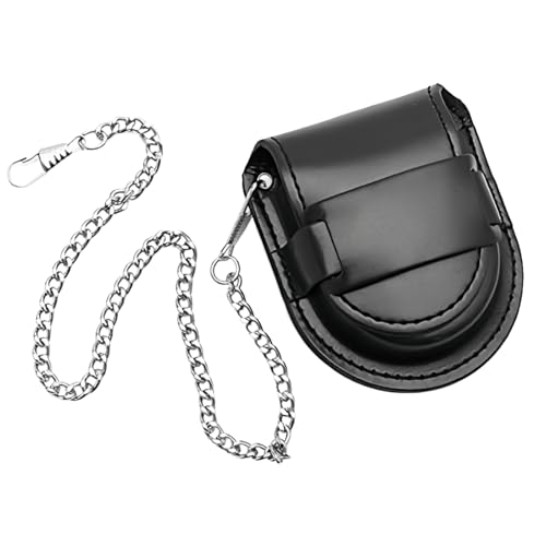 ROUHO PU Leder Taschenuhr Box Halter Aufbewahrungsetui Geldbörse Beutel Tasche Kette von ROUHO