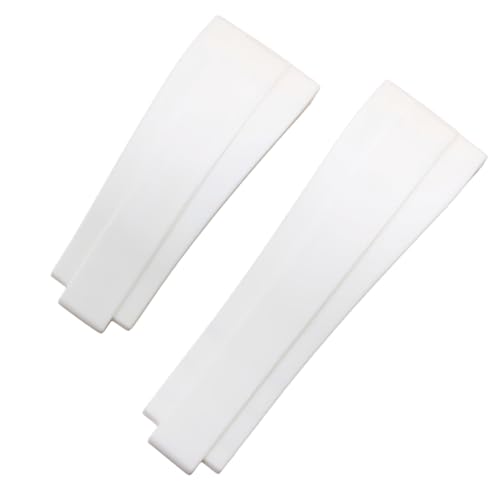 ROUHO Silikon Gummi Ersatz Uhr Armband Doppel Convex Uhr Armband Zubehör für Rolex Daytona Submariner-Weiß 21mm ROUHO Silikon Gummi Ersatz Uhr Armband Doppel Convex Uhr Armband Zubehör für Rolex Daytona Submariner-Weiß 21mm von ROUHO