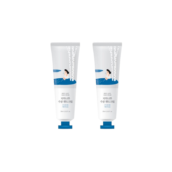Round Lab - Birch Juice Hand Cream - 30ml (2ea) Set von ROUND LAB