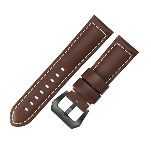 ROUREOX 20mm Echtleder-Uhrenband Schnellwechsel-Metallschloss Echtleder-Ersatz-Uhrenarmband für PANERAI PAM111 PAM441-Rotbraun + Schwarz ROUREOX 20mm Echtleder-Uhrenband Schnellwechsel-Metallschloss Echtleder-Ersatz-Uhrenarmband für PANERAI PAM111 PAM441-Rotbraun + Schwarz von ROUREOX
