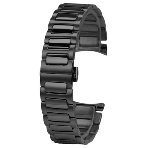 ROUREOX 22MM Männer Edelstahl Ersatz Uhrarmband, Metall Gebogenes Ende für MD Meidu Helmsman Series M049526-Rose Gold 22MM von ROUREOX