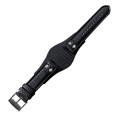 ROUREOX 22mm Weiches Echtleder-Uhrenarmband Edelstahl-Schloss Herren-Rindleder-Uhrenband für FOSSIL CH2564 CH2565-Schwarz A+Schwarz ROUREOX 22mm Weiches Echtleder-Uhrenarmband Edelstahl-Schloss Herren-Rindleder-Uhrenband für FOSSIL CH2564 CH2565-Schwarz A+Schwarz von ROUREOX