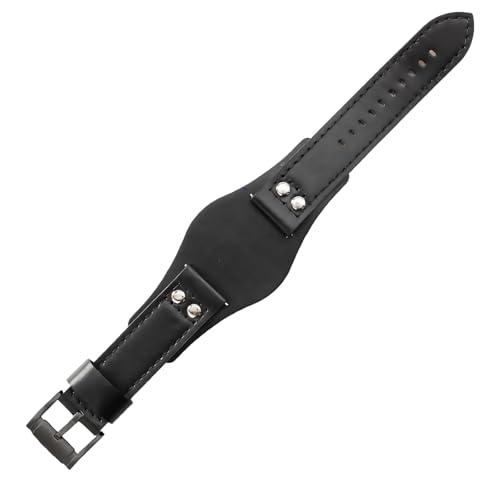 ROUREOX 22mm Weiches Echtleder-Uhrenarmband Edelstahl-Schloss Herren-Rindleder-Uhrenband für FOSSIL CH2564 CH2565-Schwarz B+Schwarz ROUREOX 22mm Weiches Echtleder-Uhrenarmband Edelstahl-Schloss Herren-Rindleder-Uhrenband für FOSSIL CH2564 CH2565-Schwarz B+Schwarz von ROUREOX
