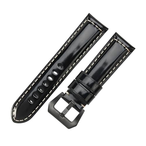 ROUREOX 24mm Echtleder-Uhrenband Schnellwechsel-Metallschloss Echtleder-Ersatz-Uhrenarmband für PANERAI PAM111 PAM441-Schwarz A+Schwarz ROUREOX 24mm Echtleder-Uhrenband Schnellwechsel-Metallschloss Echtleder-Ersatz-Uhrenarmband für PANERAI PAM111 PAM441-Schwarz A+Schwarz von ROUREOX