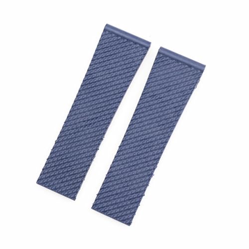 ROUREOX 24x20mm Silikon Quick Release Armband Wasserdicht für Breit-ling Avenger Seawolf-Blau A von ROUREOX