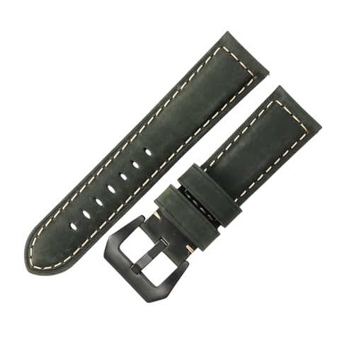 ROUREOX 26mm Echtleder-Uhrenband Schnellwechsel-Metallschloss Echtleder-Ersatz-Uhrenarmband für PANERAI PAM111 PAM441-Dunkelgrün + Schwarz ROUREOX 26mm Echtleder-Uhrenband Schnellwechsel-Metallschloss Echtleder-Ersatz-Uhrenarmband für PANERAI PAM111 PAM441-Dunkelgrün + Schwarz von ROUREOX