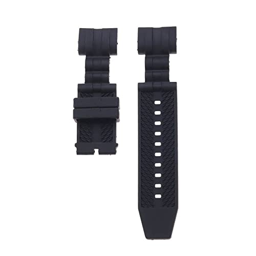 ROUREOX 26mm Silikon Armband Wasserdicht Bequem Atmungsaktiv für Invicta Russian Diver -Schwarz von ROUREOX