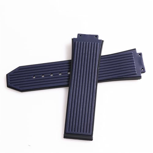 ROUREOX 26x17mm Sport Silikon Armband Wasserdicht Quick Release für Hu-blot Big-Bang-Blau von ROUREOX