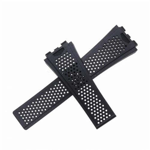 ROUREOX 29x22mm Sport Silikon Armband Wasserdicht Quick Release für T-A-G He-uer Carrera-Schwarz von ROUREOX