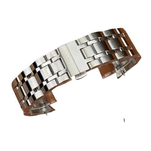 ROUREOX Arc Interface Solid Metal Herren Edelstahl Uhrenarmband, Ersatz Armband Uhr Zubehör für Tissot Couturier T035 Collection-Silber 23MM von ROUREOX