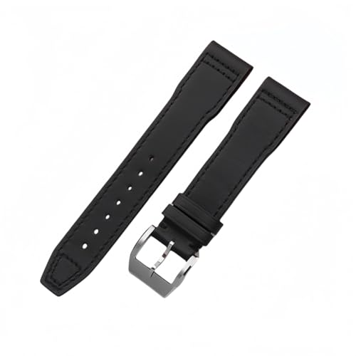 ROUREOX Echte Leder Uhrarmbänder Rostfreier Metallverschluss Schnellwechsel Ersatzarmbänder für IWC Mark XVII XVIII Big Pilot's Portugieser Chronograph-Schwarz 20mm ROUREOX Echte Leder Uhrarmbänder Rostfreier Metallverschluss Schnellwechsel Ersatzarmbänder für IWC Mark XVII XVIII Big Pilot's Portugieser Chronograph-Schwarz 20mm von ROUREOX