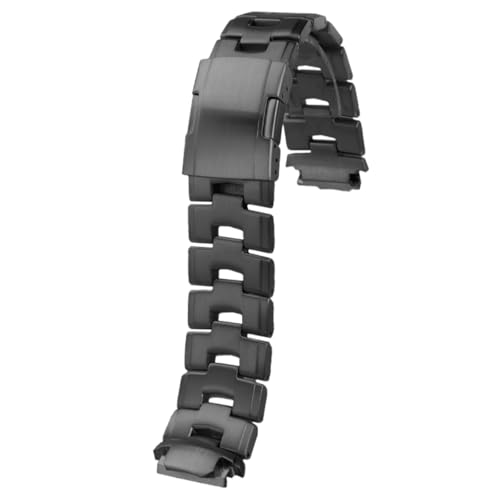ROUREOX Edelstahl Uhrarmband Spezielle Schnittstelle, Männer Metall Ersatz Uhrarmband für Tissot Speed Cycling Model T111.417-Schwarz 18MM von ROUREOX