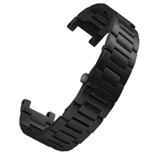 ROUREOX Herren Edelstahl Uhrarmband Konkaves Ende, Metall Ersatz Uhrarmband, mit Werkzeugen & Schrauben für Cartier Pasha WSPA0013/W31077U2-Schwarz 22 * 14MM von ROUREOX