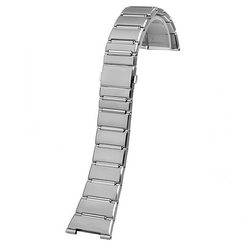 ROUREOX Herren Metall Uhrarmband Spezielle Schnittstelle, 316L Edelstahl Ersatz Uhrarmband für Omega Master Chronometer-Silber 25 * 14MM von ROUREOX