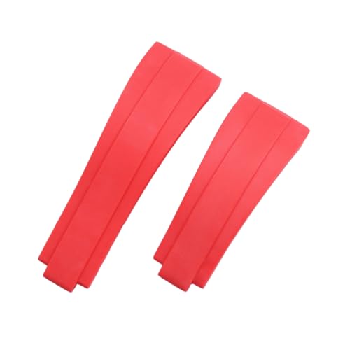 ROUREOX Langlebiges & Wasserdichtes Silikon Ersatzarmband für Rolex Oyster Perpetual GMT-Master-Rot 21mm von ROUREOX