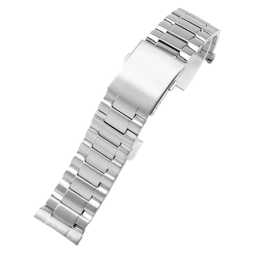 ROUREOX Metall Uhrenarmband Gekrümmte Enden Premium Massiv Edelstahl Ersatz Armband der Uhr 26mm für Diesel DZ4318 4323 4283 4309-Silber von ROUREOX