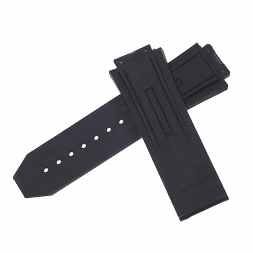ROUREOX Silikon Quick Release Armbänder Weich Wasserdicht Uhrenersatz für Hu-blot-Schwarz 29x19mm von ROUREOX