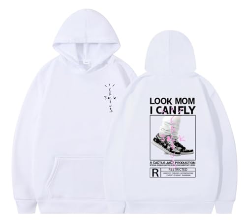 Travis Fans Kapuzenpullover Rapper Jack The Scotts Streetwear Herren Hold That Heat Look Mom I Can Fly Hiphop Kapuzenpullover, Travis-Fans 04, 42 von ROUSER