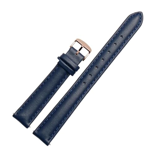 ROWCES Damen-Uhrenarmband aus Leder, 12mm – 20mm, Ersatzarmband, Uhrenzubehör + Installationswerkzeuge, 14mm von ROWCES