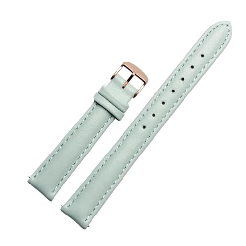 ROWCES Damen-Uhrenarmband aus Leder, 12mm – 20mm, Ersatzarmband, Uhrenzubehör + Installationswerkzeuge, 14mm von ROWCES