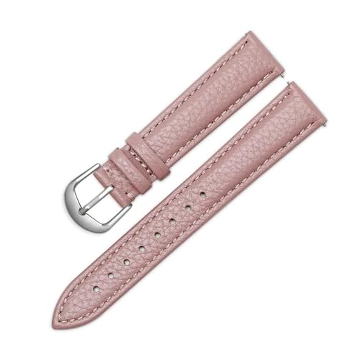 ROWCES Echtes Leder-Uhrenarmband für Damen, Schnellverschluss-Uhrenarmband, 12mm – 20mm, Damenuhren-Zubehör, 14mm von ROWCES