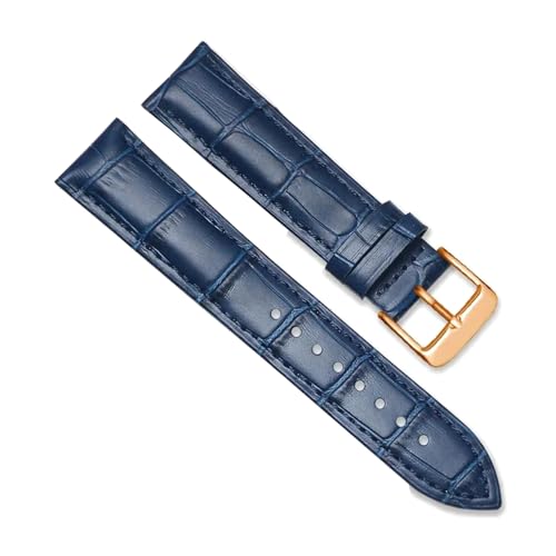 ROWCES Leder-Uhrenarmbänder 12mm – 24mm Uhrenarmband Uhrenzubehör mit Dornschließe aus Stahl, 18mm von ROWCES