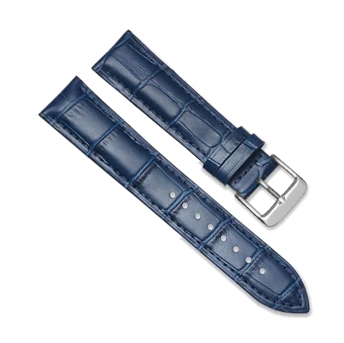 ROWCES Leder-Uhrenarmbänder 12mm – 24mm Uhrenarmband Uhrenzubehör mit Dornschließe aus Stahl, 22mm von ROWCES