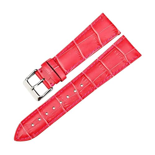 ROWCES Leder-Uhrenarmband, 12mm – 22mm, Uhrenarmbänder, Dornschließe, Ersatzarmbänder, Uhrenzubehör, 18mm von ROWCES