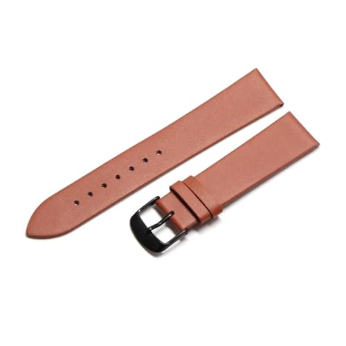 ROWCES Leder-Uhrenarmband, 12mm – 24mm, dünnes, glattes Uhrenarmband für Herren- und Damenuhren-Ersatzarmbänder, 24mm von ROWCES