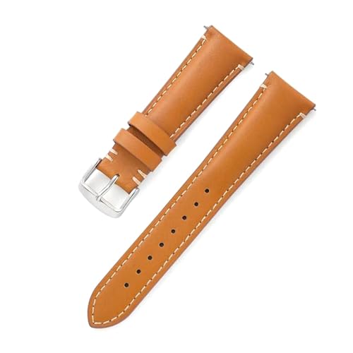 ROWCES Leder-Uhrenarmband, 20mm, 22mm, 24mm, Uhrenzubehör, Uhren-Ersatzarmbänder, Khaki, 22mm von ROWCES