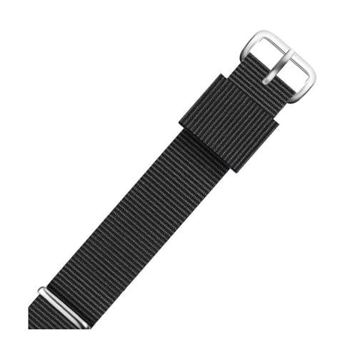 ROWCES Nato-Nylon-Uhrenarmband, 12mm – 22mm, gestreiftes Nylon-Uhrenarmband, Uhren-Ersatzarmband, 14mm von ROWCES