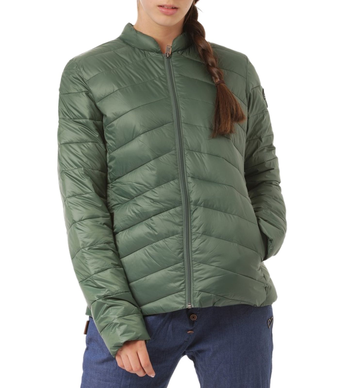 ROXY Coast Road Damen Stepp-Jacke stylische Übergangs-Jacke Regen-Jacke ERJJK03387 GZG0 Grün von ROXY