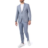 ROY ROBSON Herren Anzug blau Leinen meliert Slim Fit von ROY ROBSON