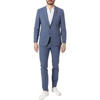 ROY ROBSON Herren Anzug blau Schurwolle meliert Slim Fit von ROY ROBSON