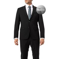 ROY ROBSON Herren Sakko Schwarz Schurwoll-Stretch von ROY ROBSON